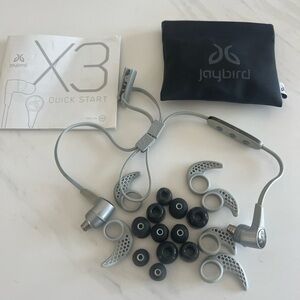 Jaybird X3 Wireless Bluetooth Earbuds - Silver/Gray